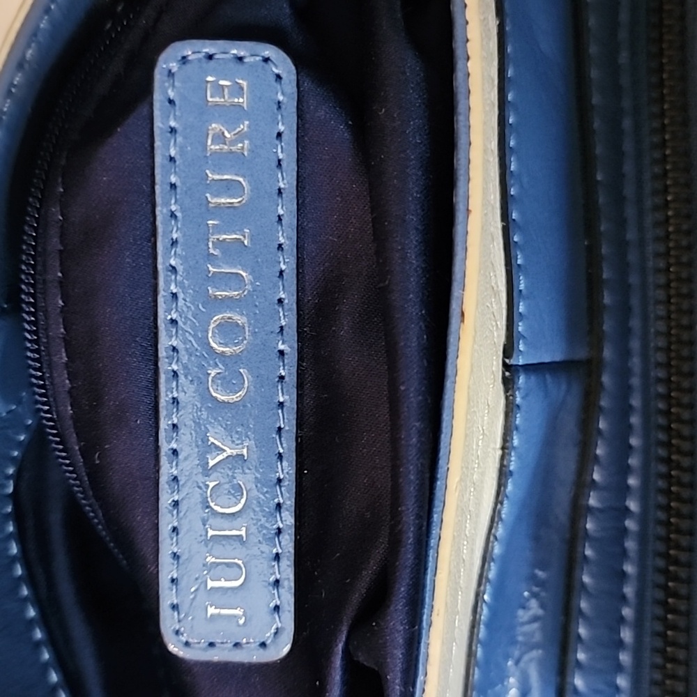 Authentic Juicy Couture Pippa Leather Bag with Strap and Dust Bag Euc Aprox 11x7 - Picture 4 of 5